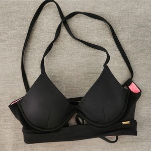 VS Victorias Secret PINK Swim Black Push Up Bikini Top XS